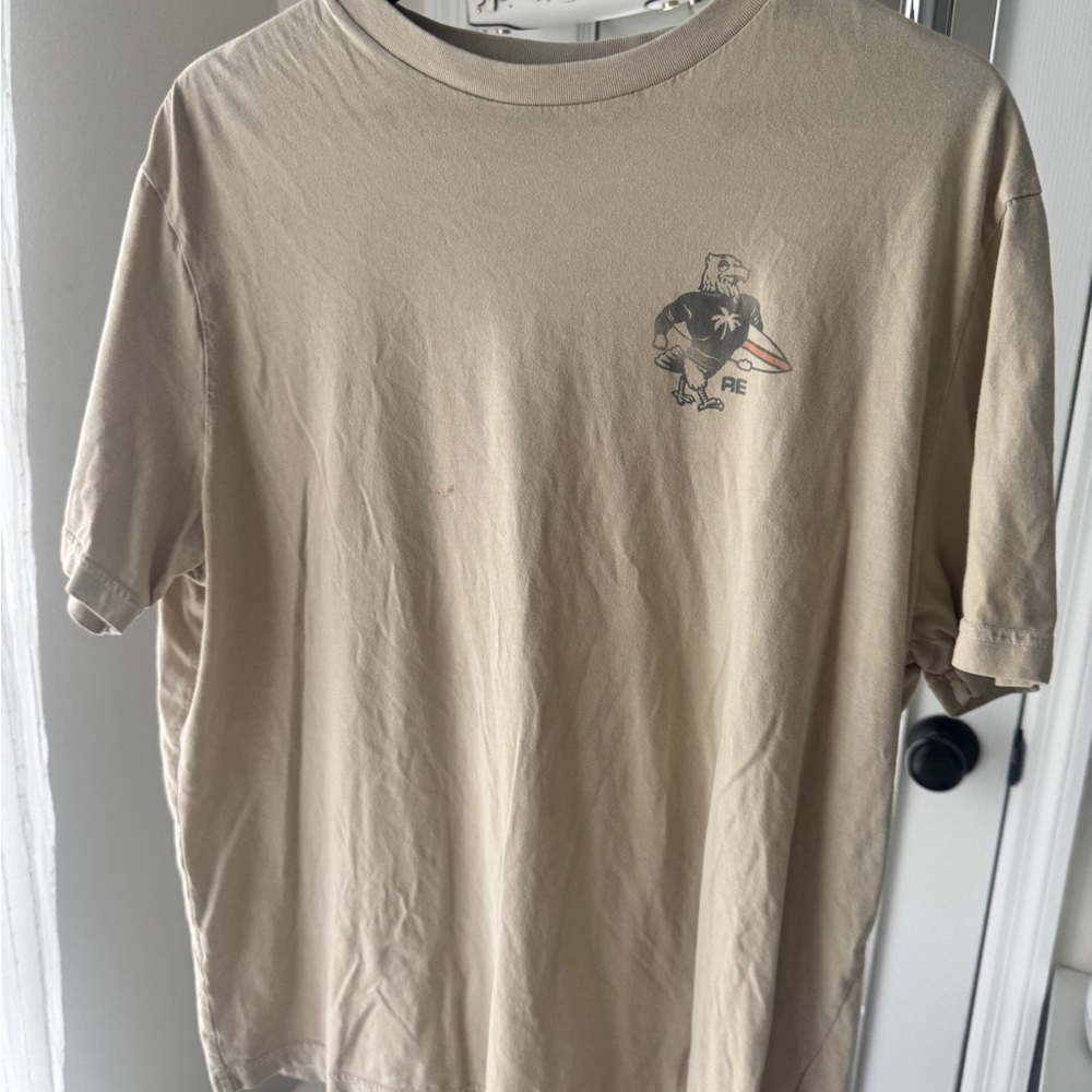 American Eagle Outfitters Tan Short Sleeve Tee